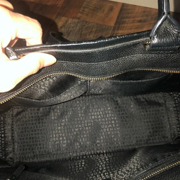 KATE SPADE BLACK TOTE BAG - Picture 12 of 15